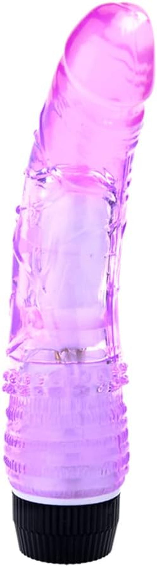 G-Spot Vibrator Dildo, Jelly Multi Speed Penis Unisex Masturbation Orgasm for Men Women  (Purple)