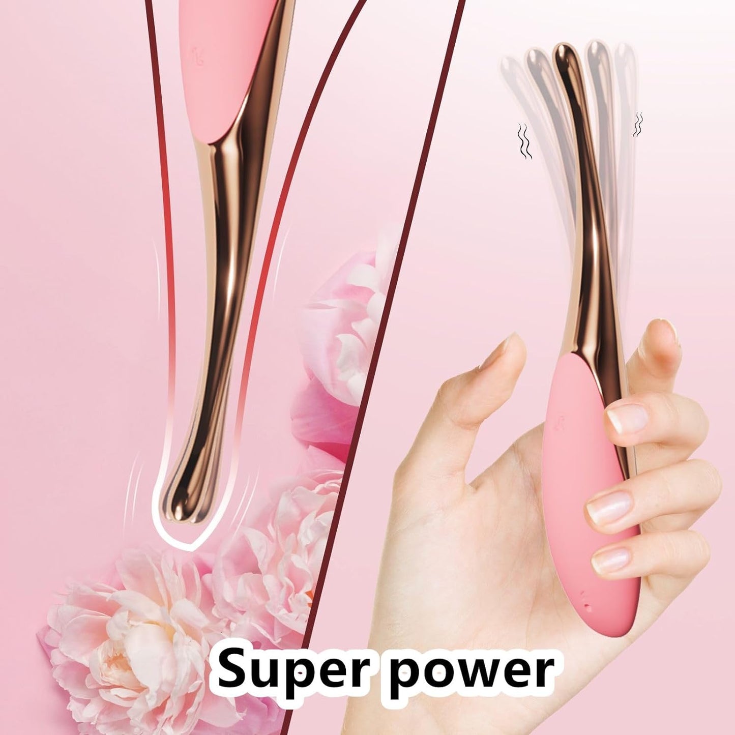 2024 New Upgrade Stimulator for Girls Ladies,Quiet Waterproof Massage Stick for Women_Vib-Rator Massage Rod for Women USB Charging Gift for Her Rose16