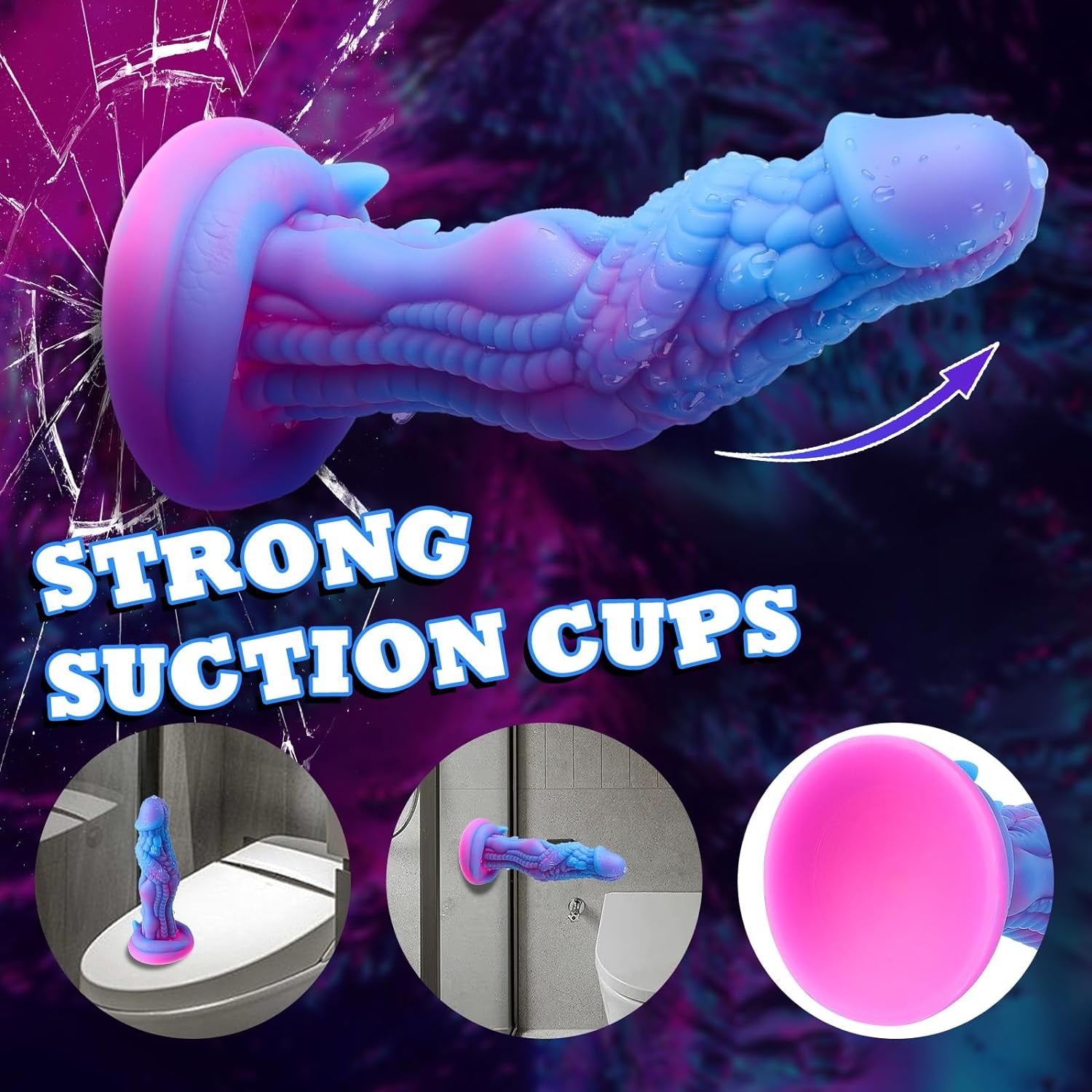 7.8 Inch Monster Dildo,Realistic Dildo Huge Dragon Dildo with Strong Suction Cup for Hands-Free Play,Dildos Anal Toys G-Spot Adult Sex Toy for Man and Woman, Vagina and Anal Sex Toy for Couple.