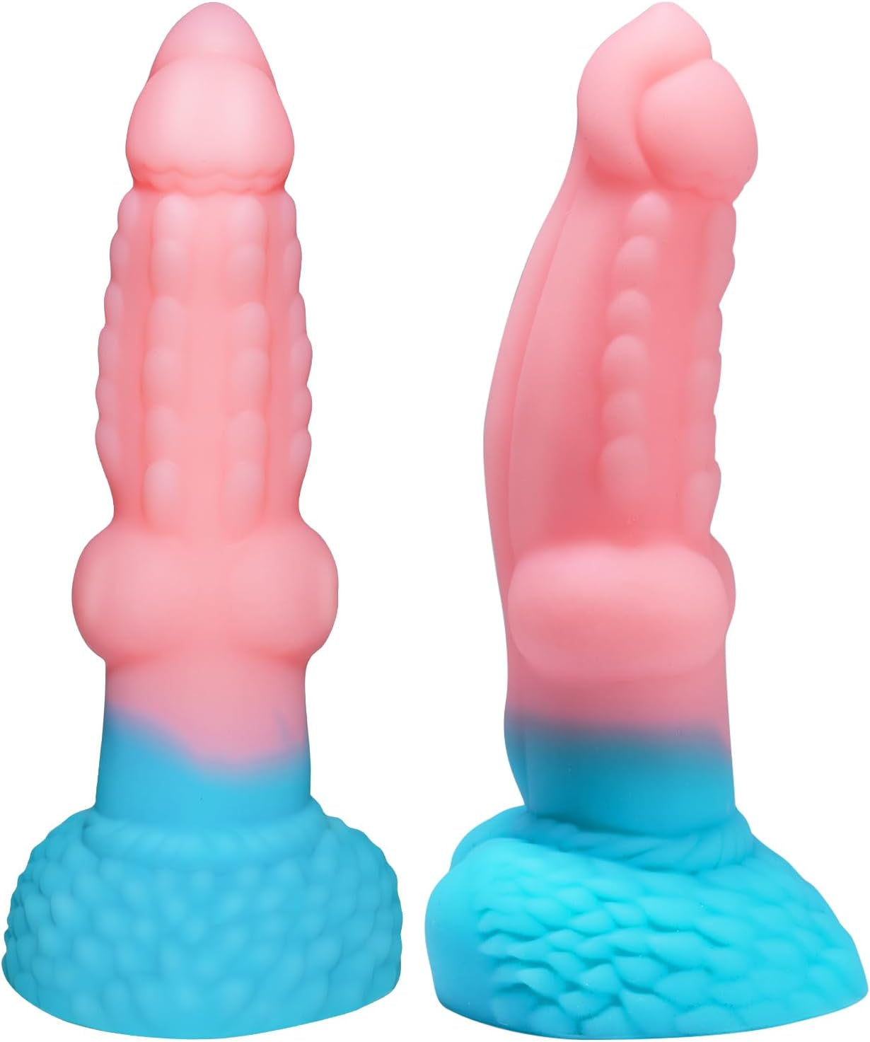 Huge Thick Big Dragon Dildo, Soft Silicone Monster Anal Dildo Sex Toys with Strong Suction Cup, 8.7" Realistic Fantasy Large Knot Dildo for Adult Women Men Pop, Pink G Spot Dog Dildo