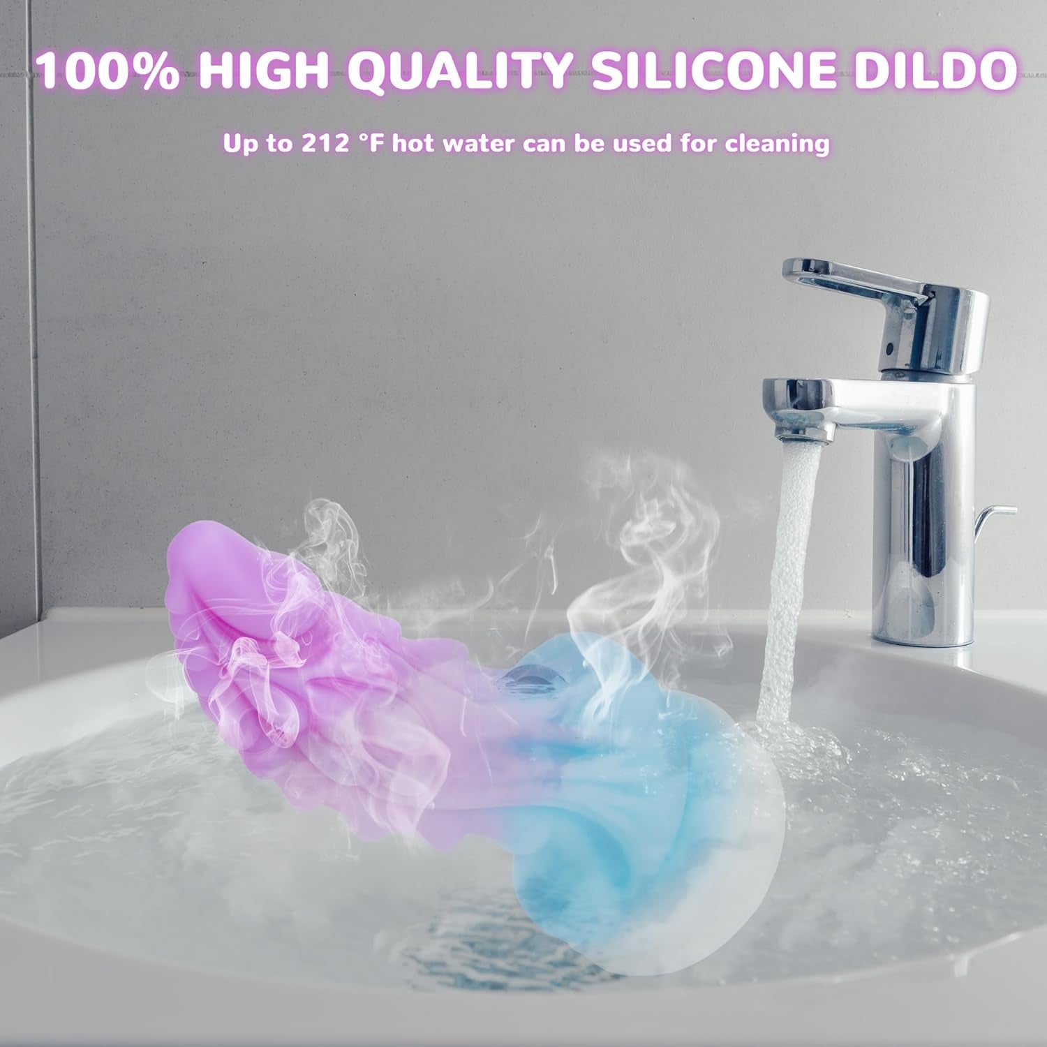 8.66 Inch Luminous Dragon Dildo with Strong Suction Cup for Hands-Free Play, Huge Monster Liquid Silicone Anal Plug Prostate Massager Adult Sex Toys for Men & Women