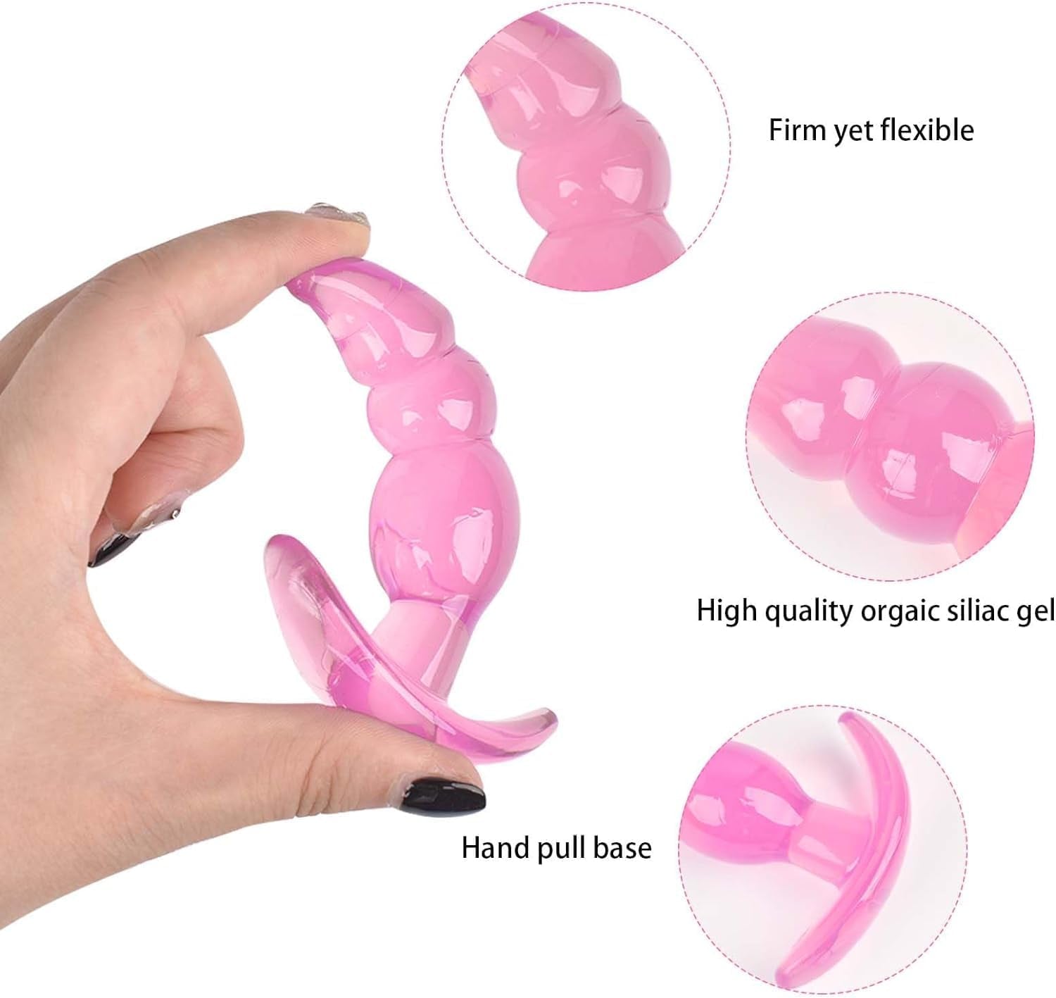 Classic Durable Silicone Training Male Exercise Suction Cup Plug Kit of Various Sizes for Games in the Room -42