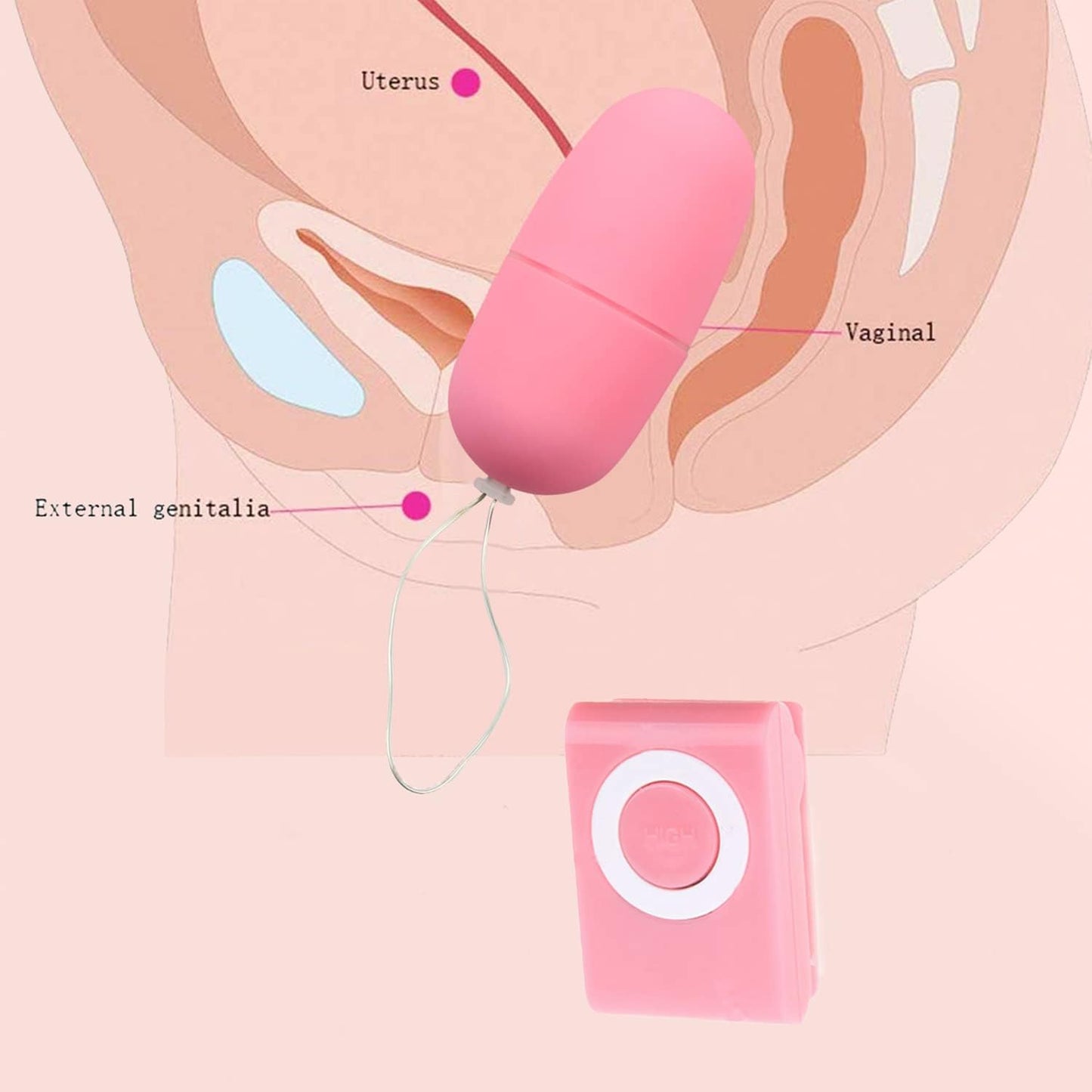 SIO6-1 Pink Smooth and Comfortable Surface, Tough Plastic Plug Kit, Suitable for Women