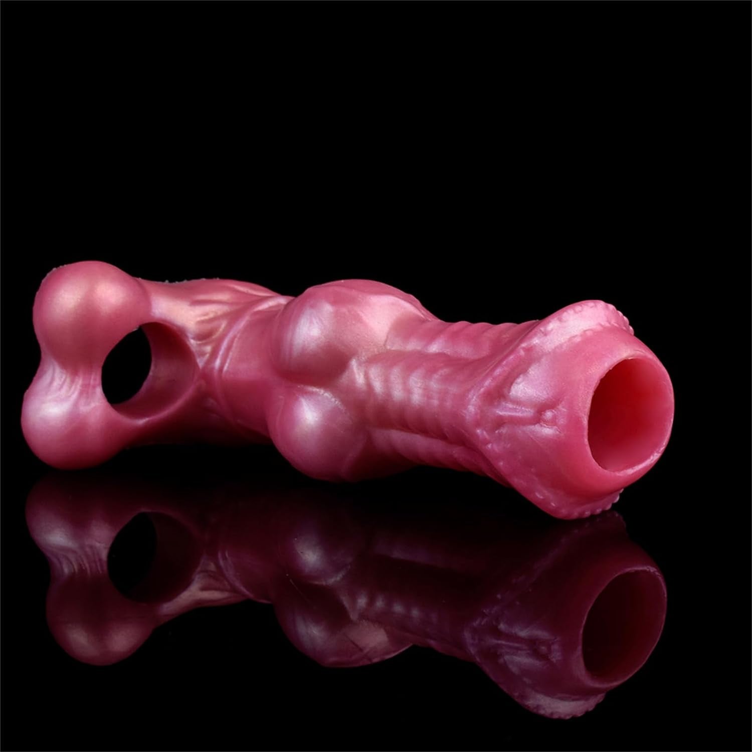 Huge Knot Penis Sleeve Silicone Penis Enlarger Sleeve with Cock Ring Adult Sex Toy: Realistic Penis Extender Sleeve Men Sex Tool, Monster Penis Sheath for Men