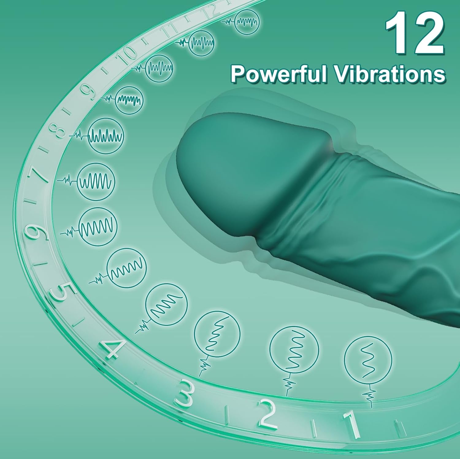 G Spot Dildo Vibrator Sex Toys - Adult Sex Toys Realistic Anal Dildo for Women with LED Display, 12 Powerful Vibrations Clitoris Vibrator Wand Sex Toys for Female Male G Spot Anal Stimulation