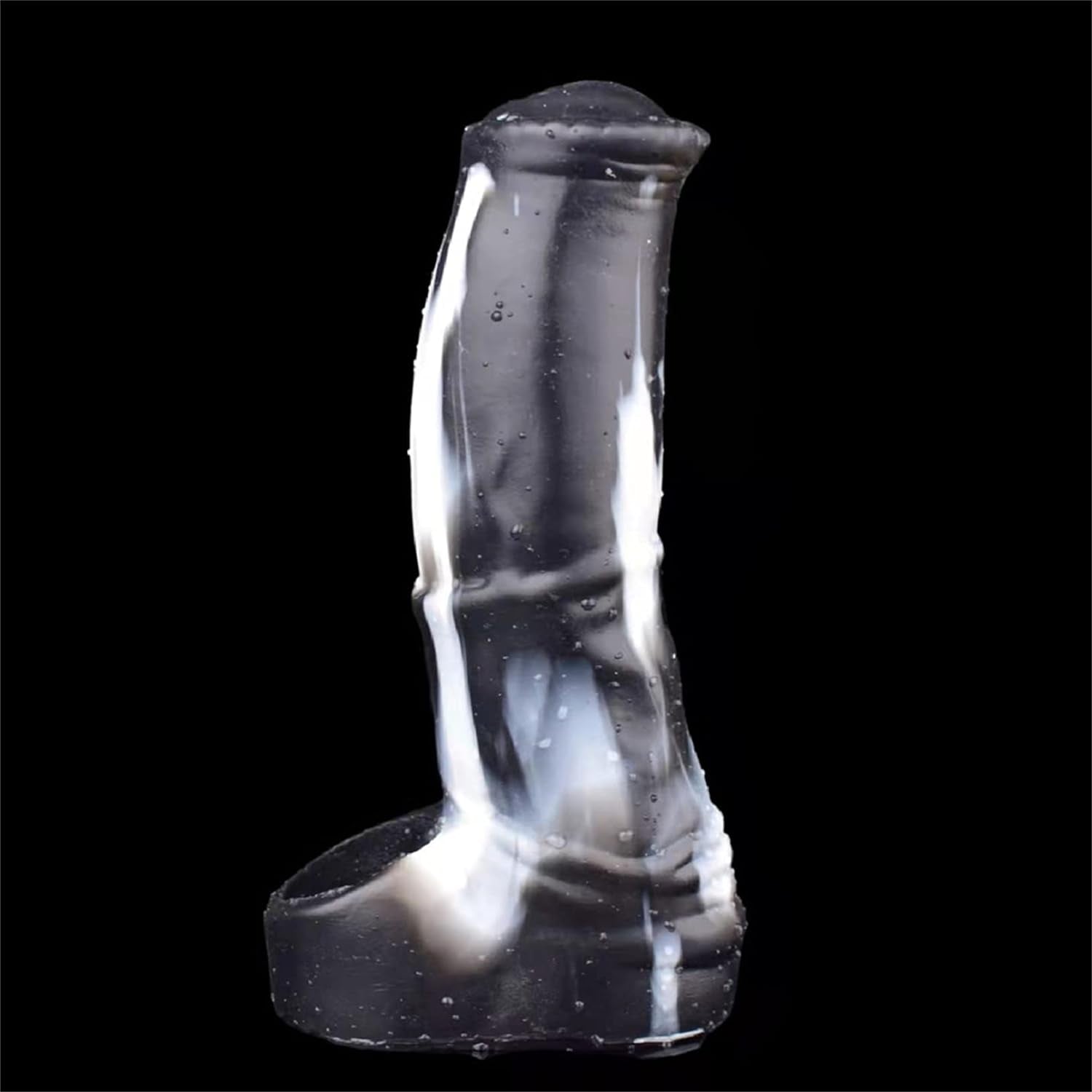 6.69" Horse Penis Extension Sleeve Male Penis Enlarger Sleeve with Cock Ring, Realistic Animal Penis Sheath Penis Enlargement Sleeve, Silicone Cock Extender Sleeve Men Adult Sex Toy (Color D)