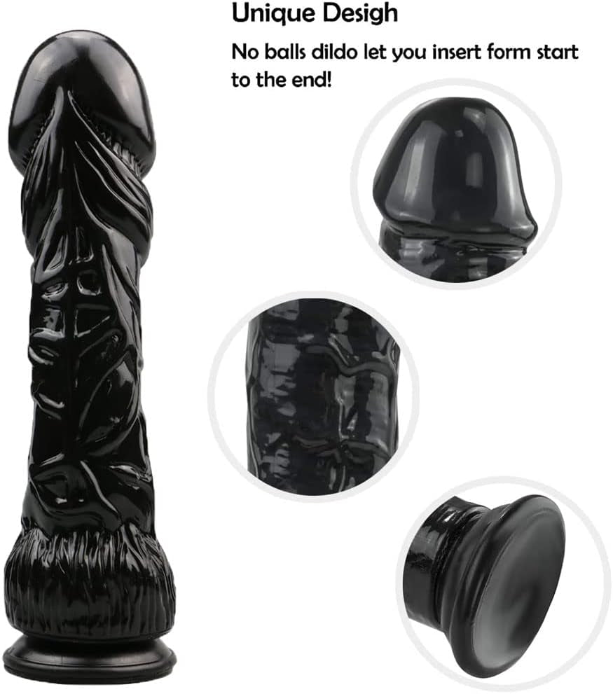 9.25 Inch Realistic Big Thick Dildo for Women, Lifelike Penis Skin-Friendly Flexible Silicone Adult Sex Toy with Powerful Suction Cup Anal Dildos for Women & Games