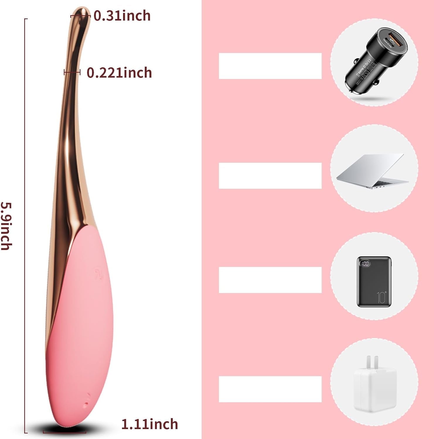 2024 New Upgrade Stimulator for Girls Ladies,Quiet Mini Massager 10 Speed_Vibratorwoman Most Pleasure 10 Speed Handheld Massage Stick for Women Rose16