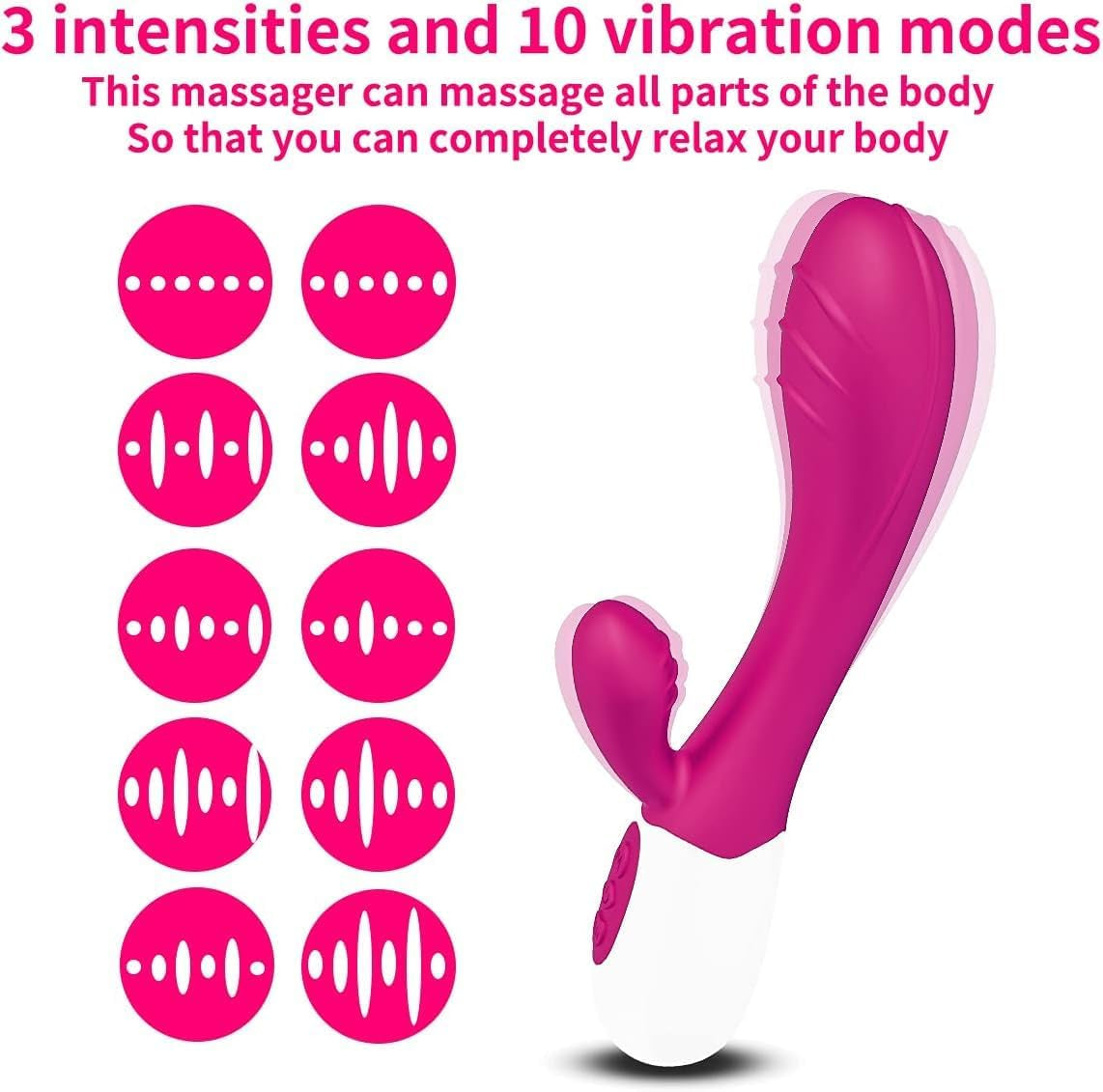 2024 New Gifts for Date Night Workout Quiet Travel 7 Modes Sensory Accessories Tool Powerful Electric Toys Stick for Women Most Pleasure Portable Silicone Massage for Body Relax Rabbi2+358