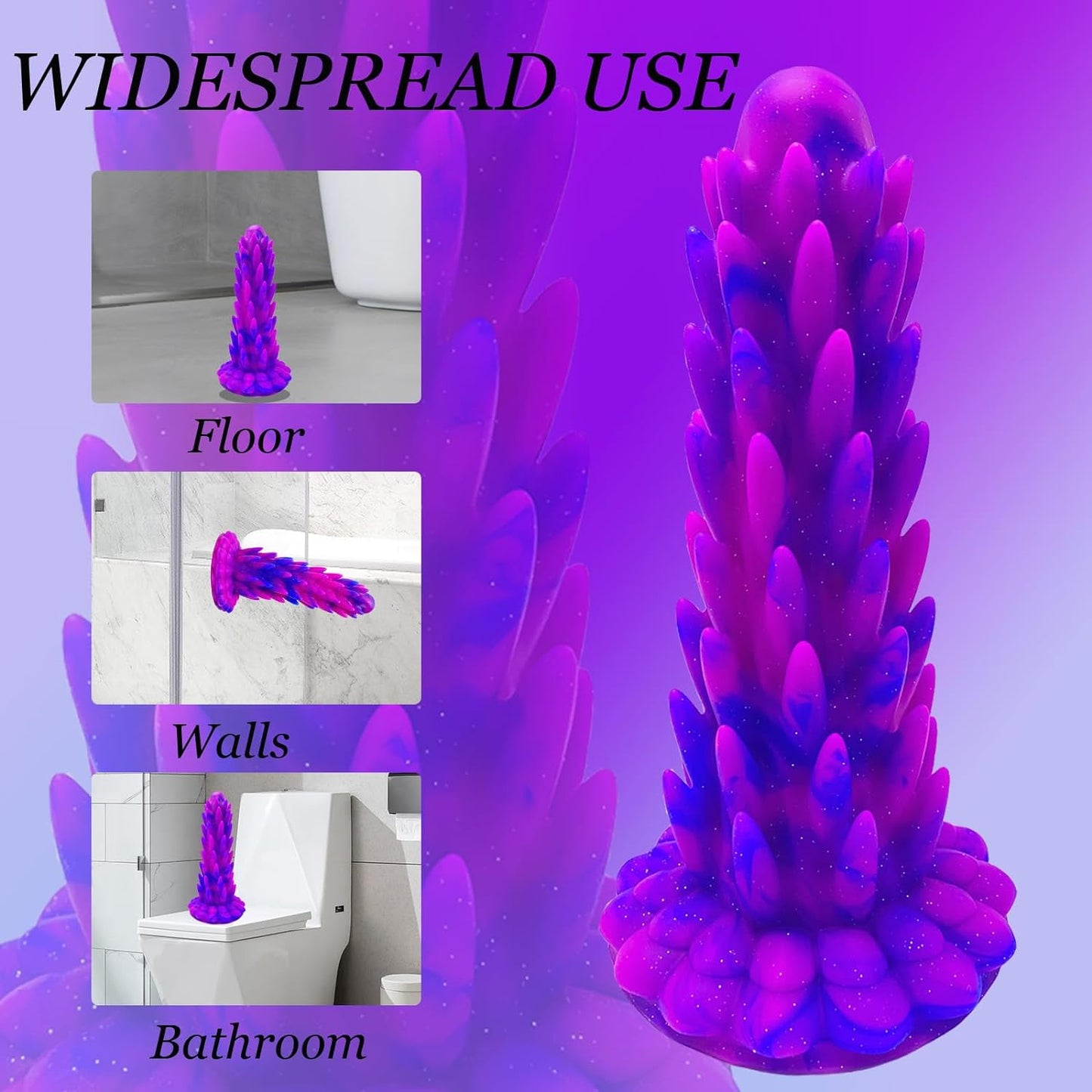 Dragon Dildo for Women, Gode Dragon Pour Adulte, Gode Monstre Réaliste Avec Des Barbes Et Des Ventouses Puissantes, Énorme Bouchon Anal En Silicone Pour Le Point G Prostate, Stimulateur Masturbateur SM Jouets Sexuels