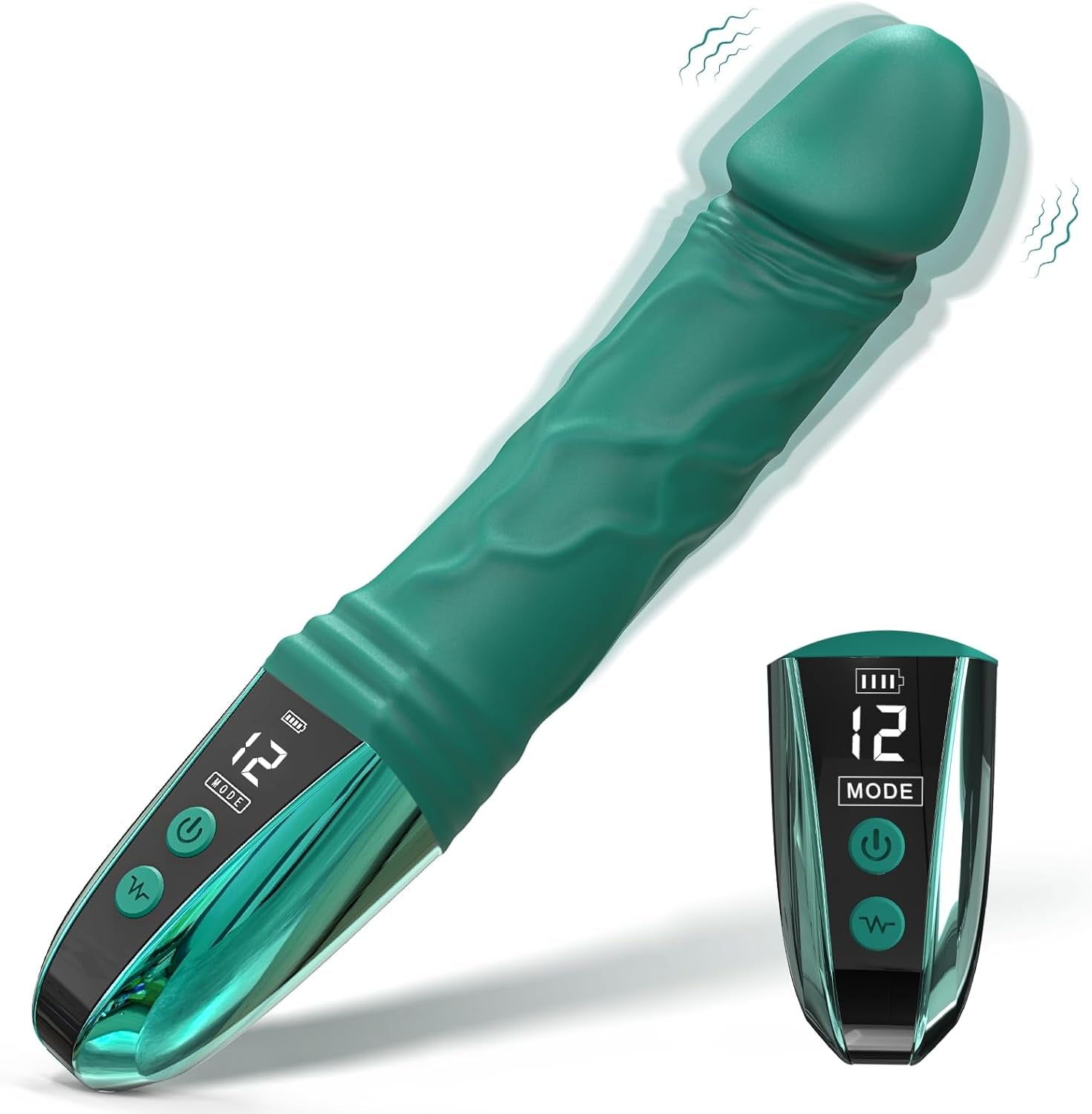 G Spot Dildo Vibrator Sex Toys - Adult Sex Toys Realistic Anal Dildo for Women with LED Display, 12 Powerful Vibrations Clitoris Vibrator Wand Sex Toys for Female Male G Spot Anal Stimulation