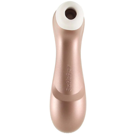 Pro 2+ Air-Pulse Clitoris Stimulating Vibrator - Non-Contact Clitoral Sucking Pressure-Wave Technology & Vibration, Waterproof, Rechargeable (Rose Gold)